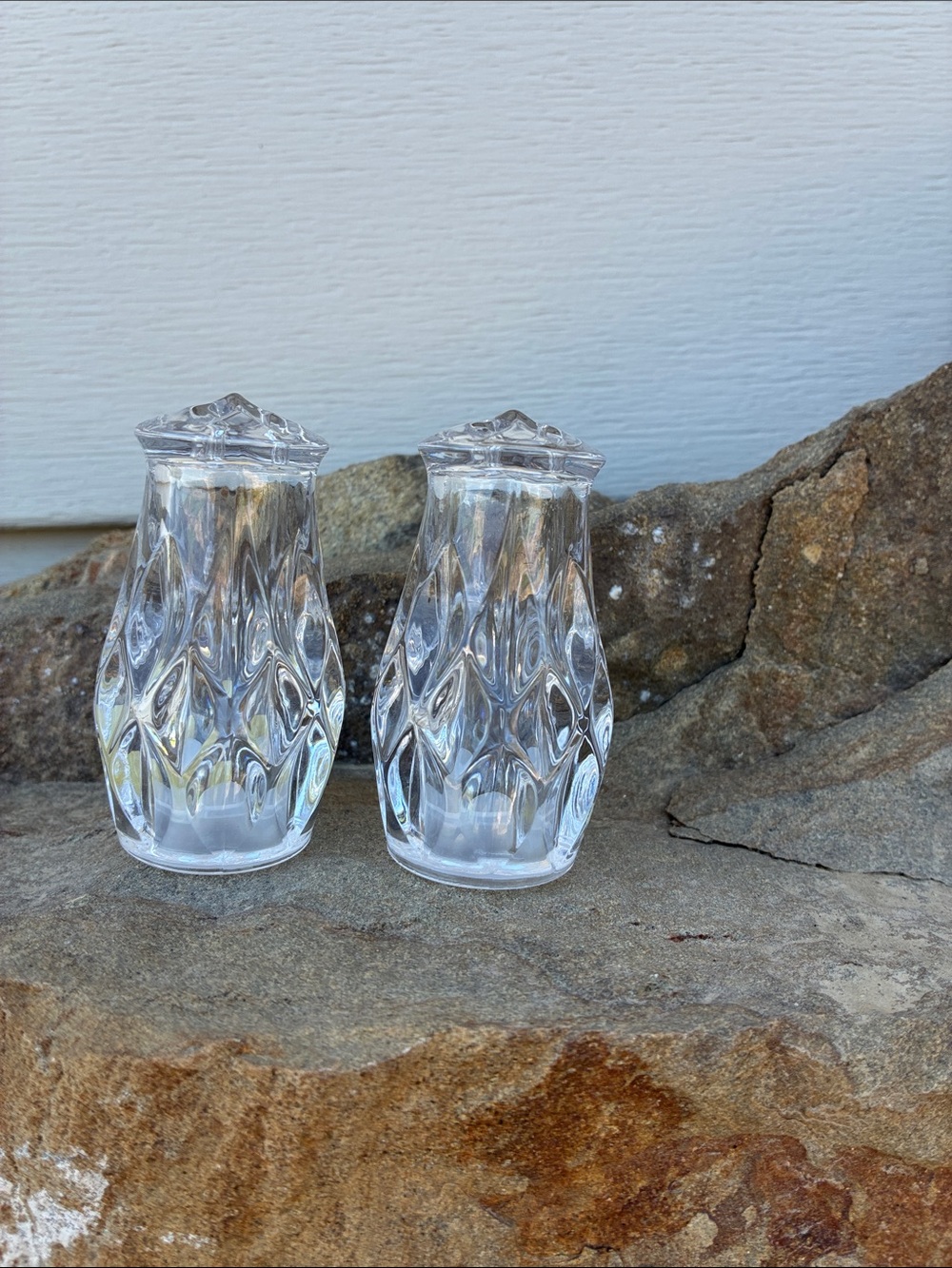 Gorham Full Lead Crystal Salt & Pepper Shaker Set